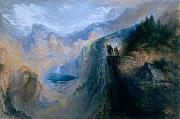 John Martin Manfred on the Jungfrau oil on canvas